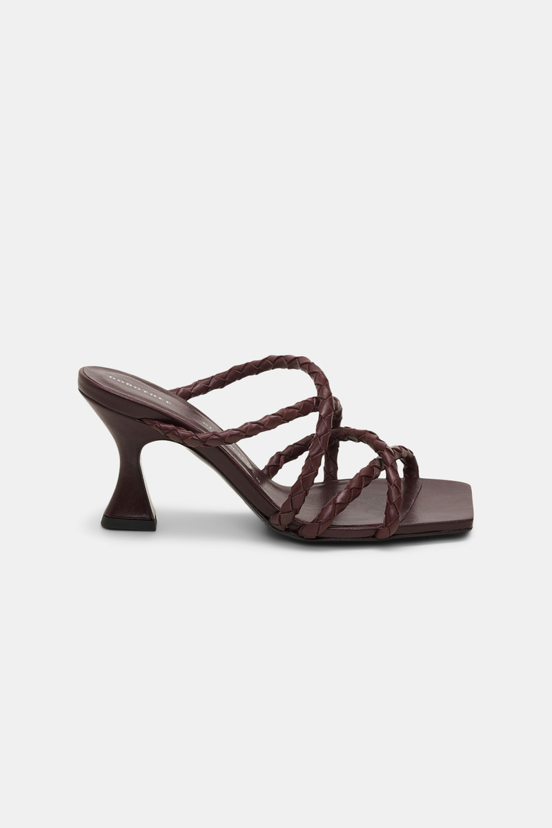 WOVEN ELEGANCE Cord heel sandal 1
