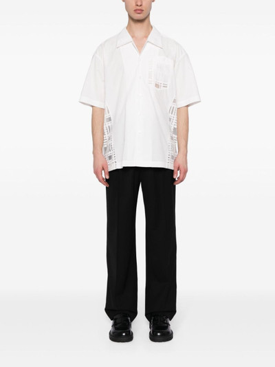 FENG CHEN WANG embroidered panelled shirt outlook