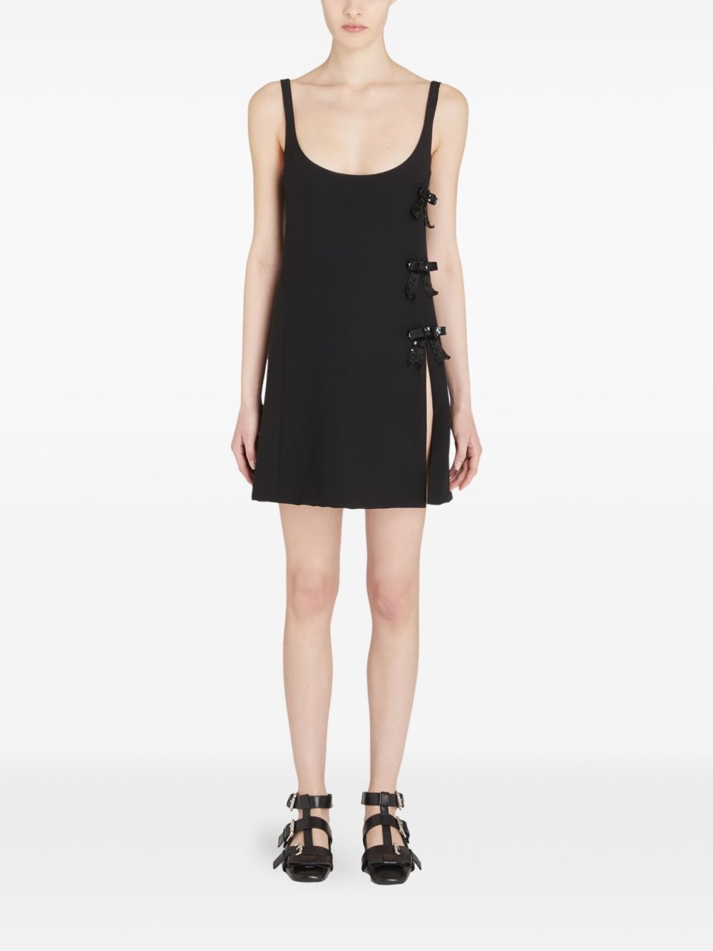 bow detailing short dress - 6