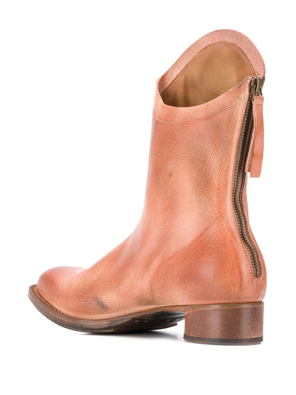 zipped cowgirl boots - 3
