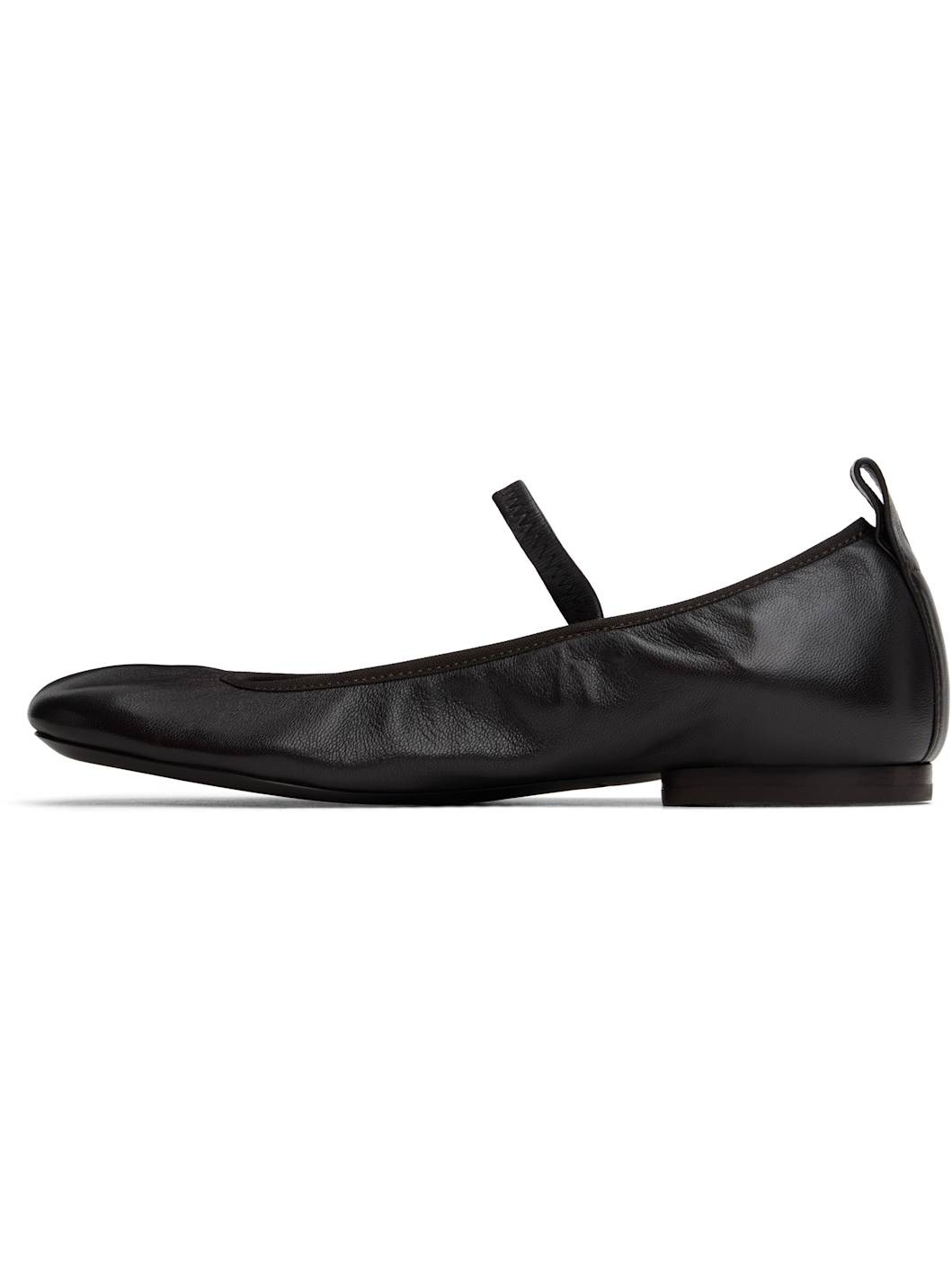 Brown Square Flat Ballerina Flats - 3