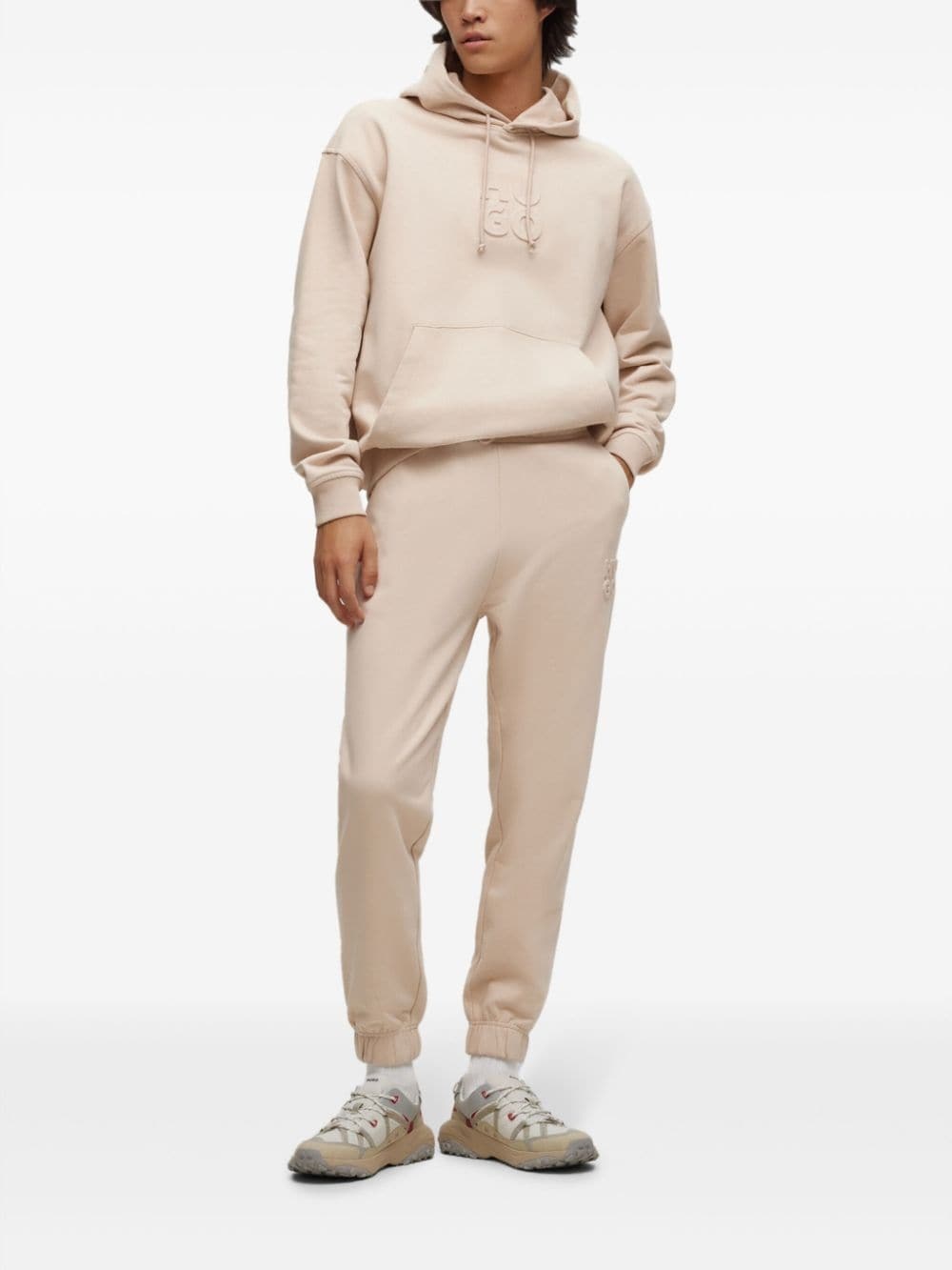 logo-embossed track pants - 2