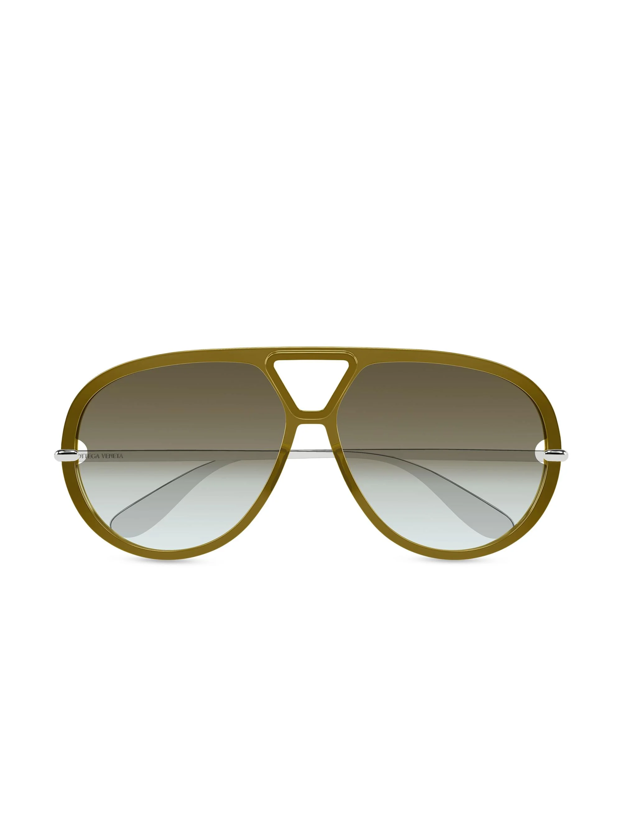 Women's Drop 63MM Pilot Sunglasses - Silver Brown - 1