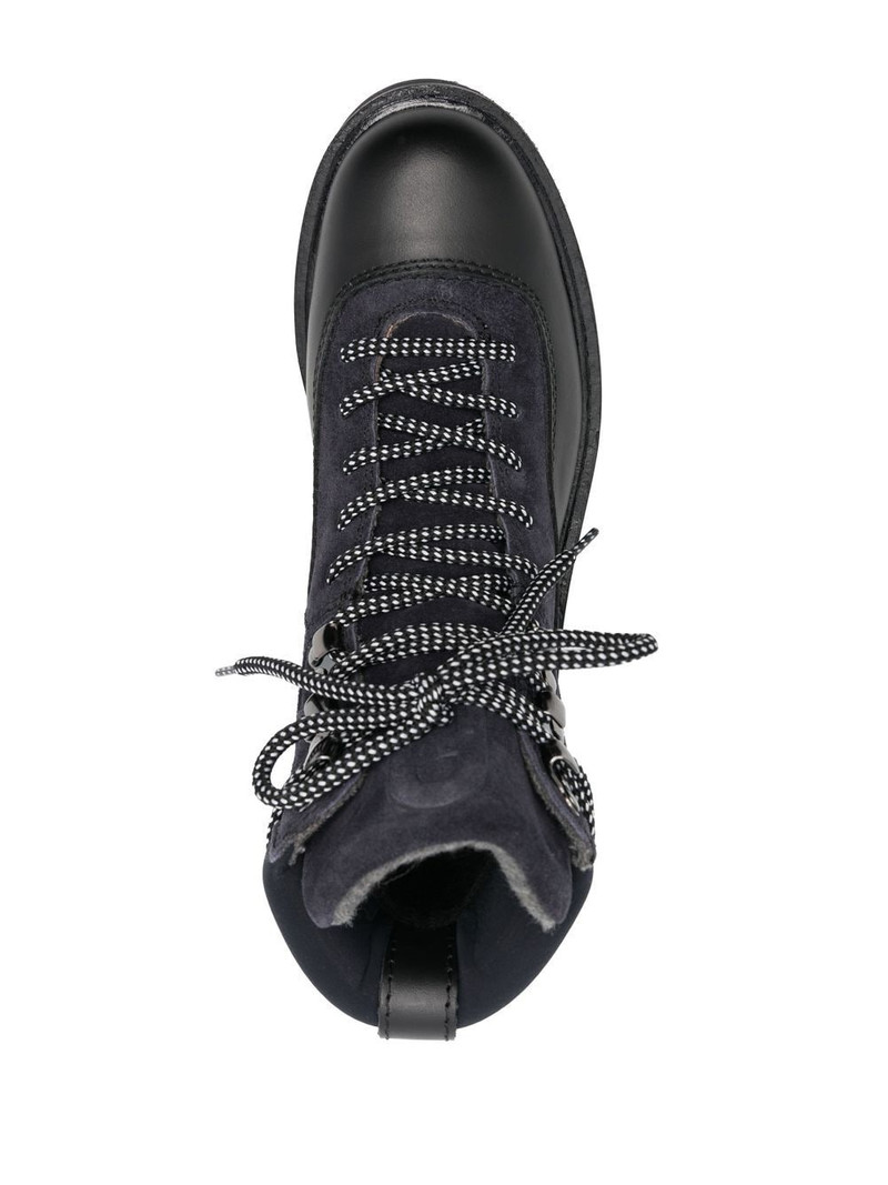 panelled lace-up boots 4