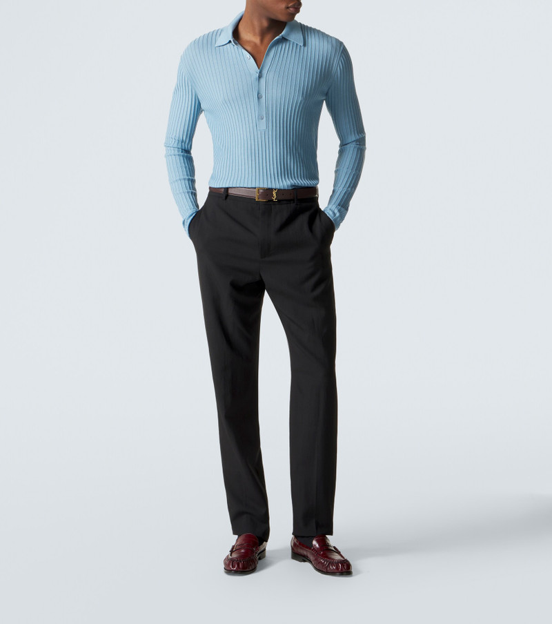 SAINT LAURENT Le Loafer eel leather penny loafers outlook