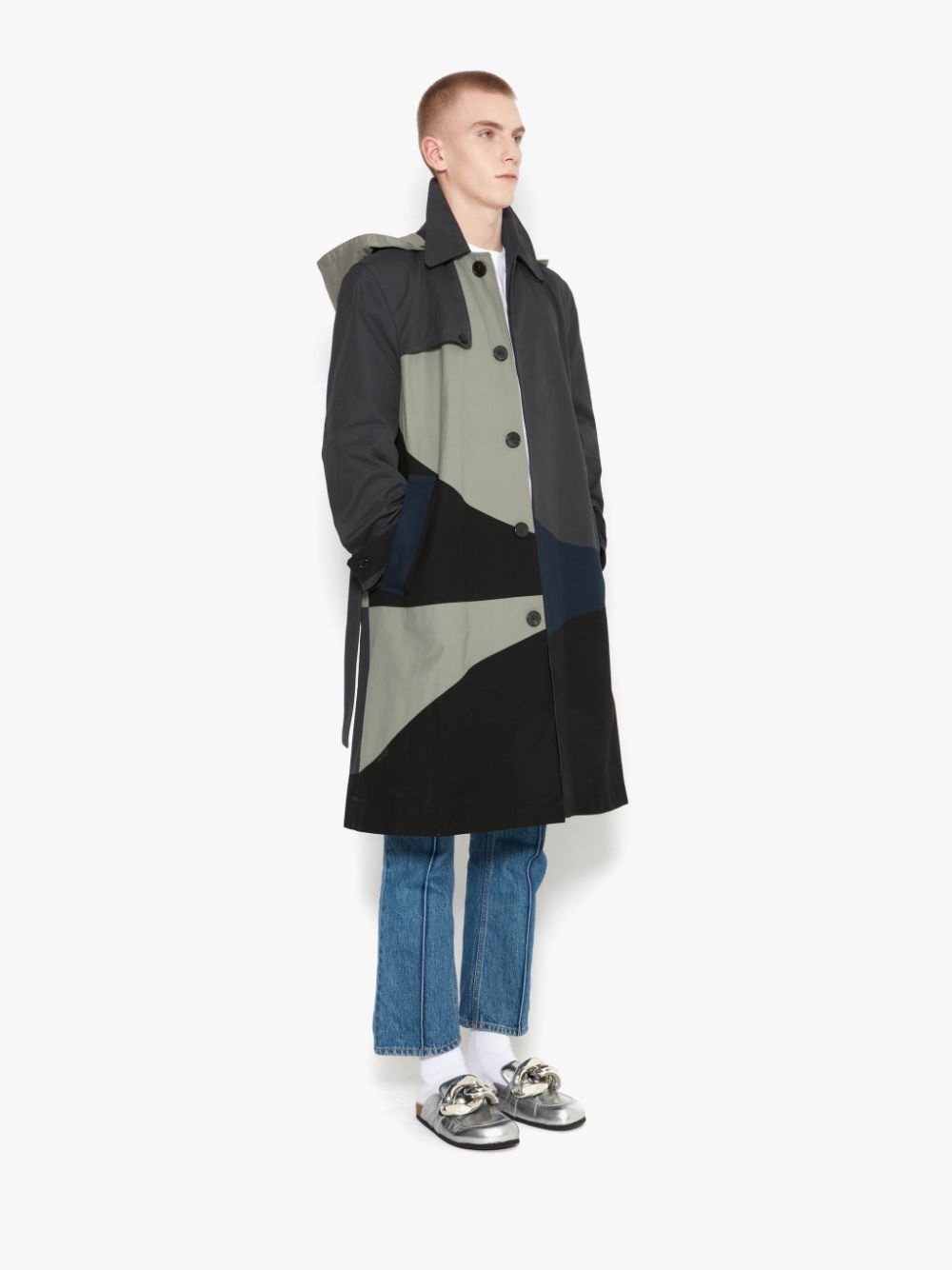 PATCHWORK TRENCH COAT - 3