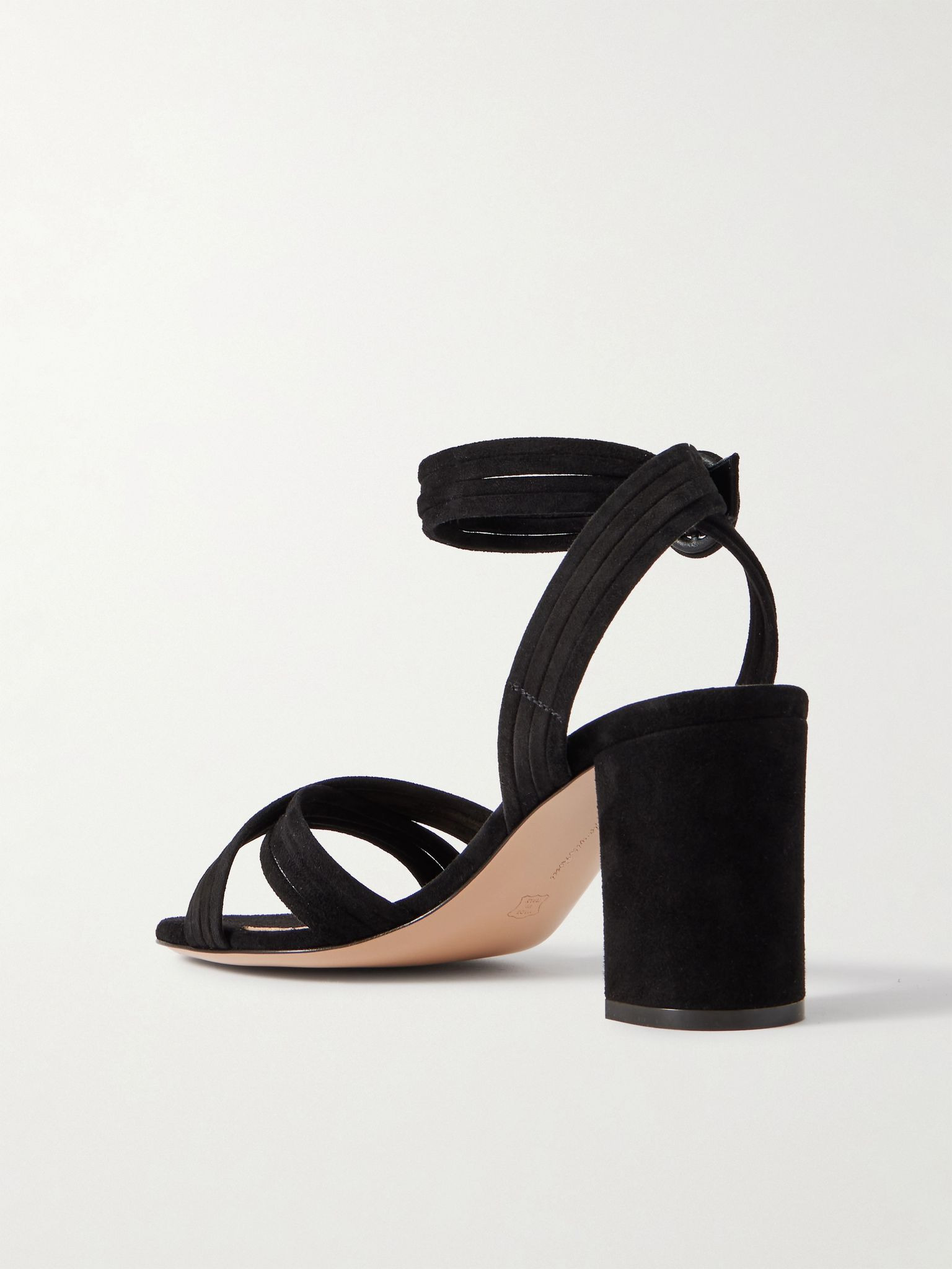Lianne 85 suede sandals Black - 3