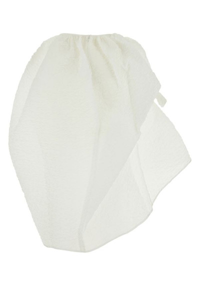 CECILIE BAHNSEN White polyester blend skirt outlook