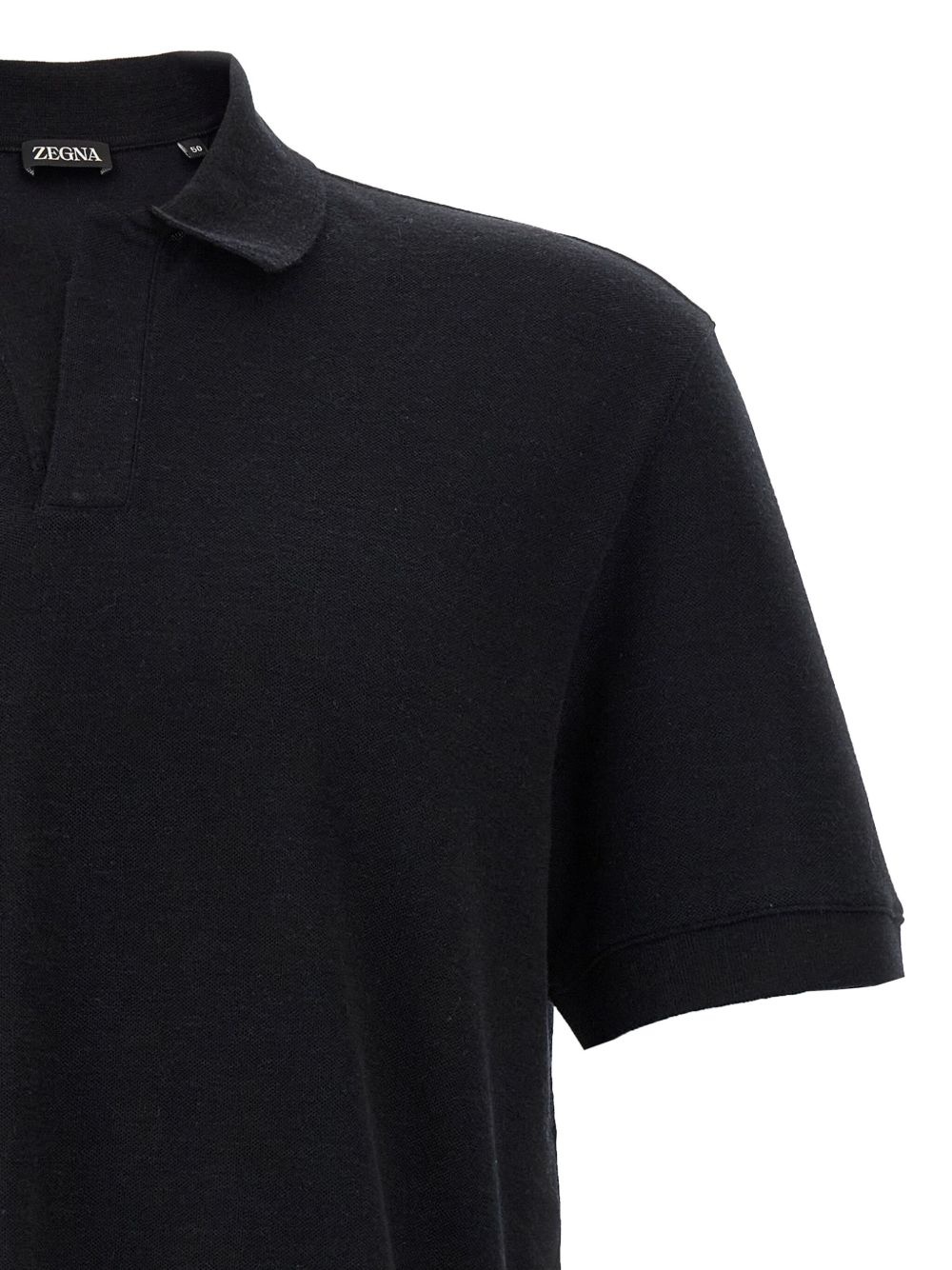 v-neck polo shirt - 3
