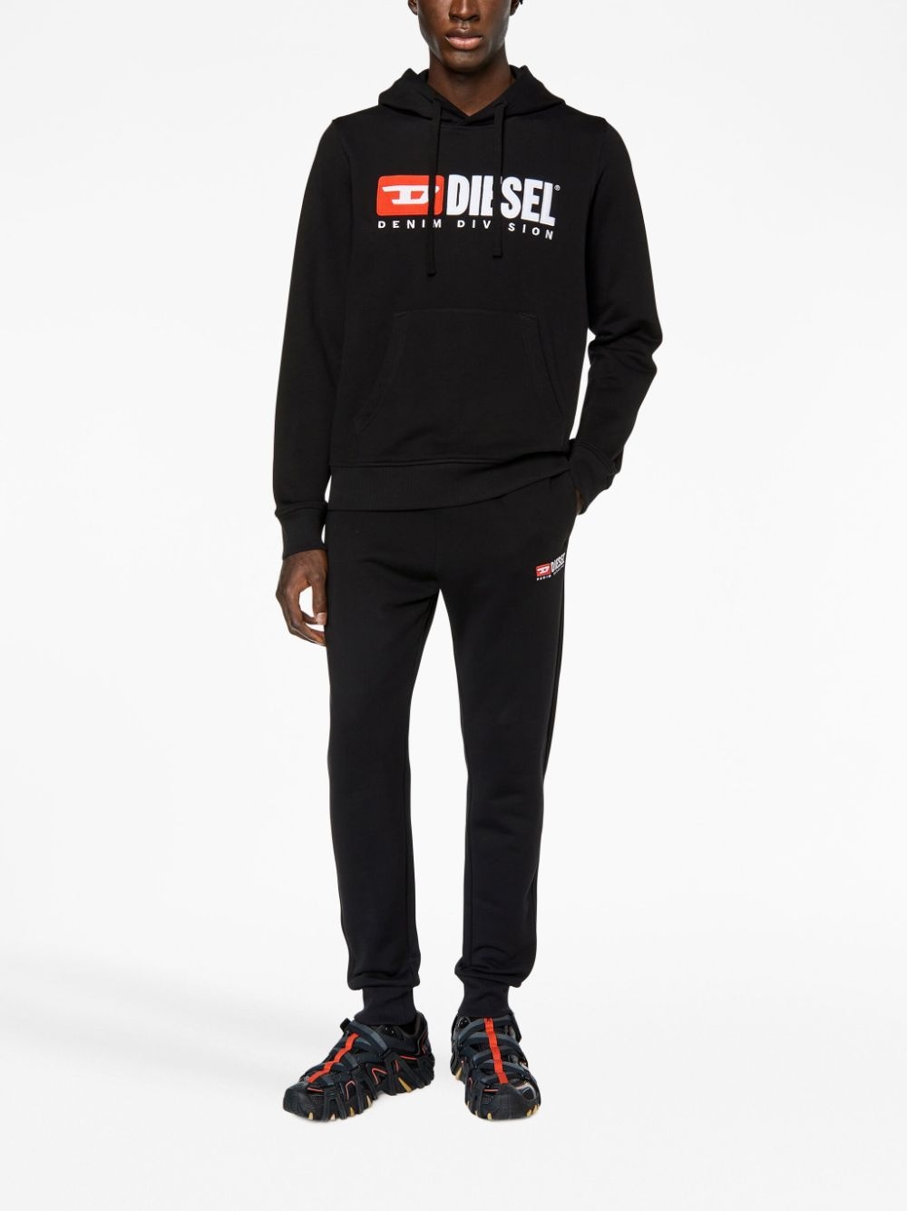 logo-patch cotton-blend hoodie - 2