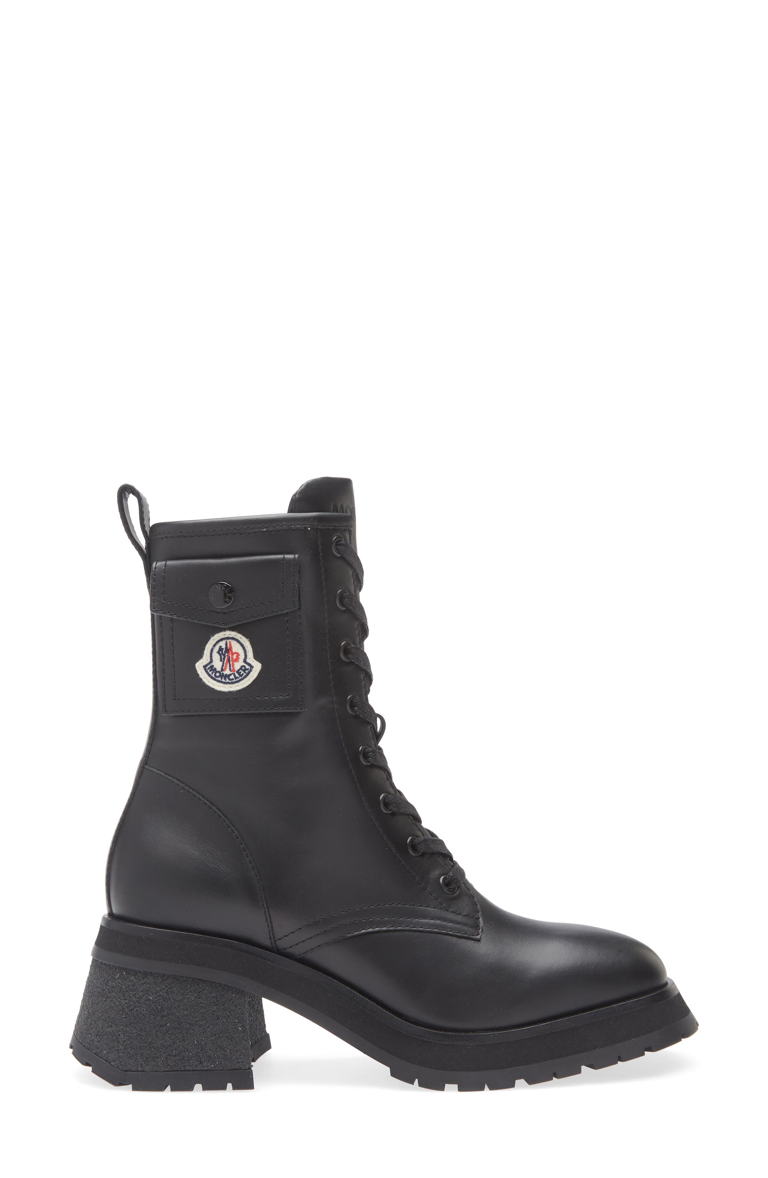 Moncler Gigi Logo Pocket Boot in Black at Nordstrom - 3