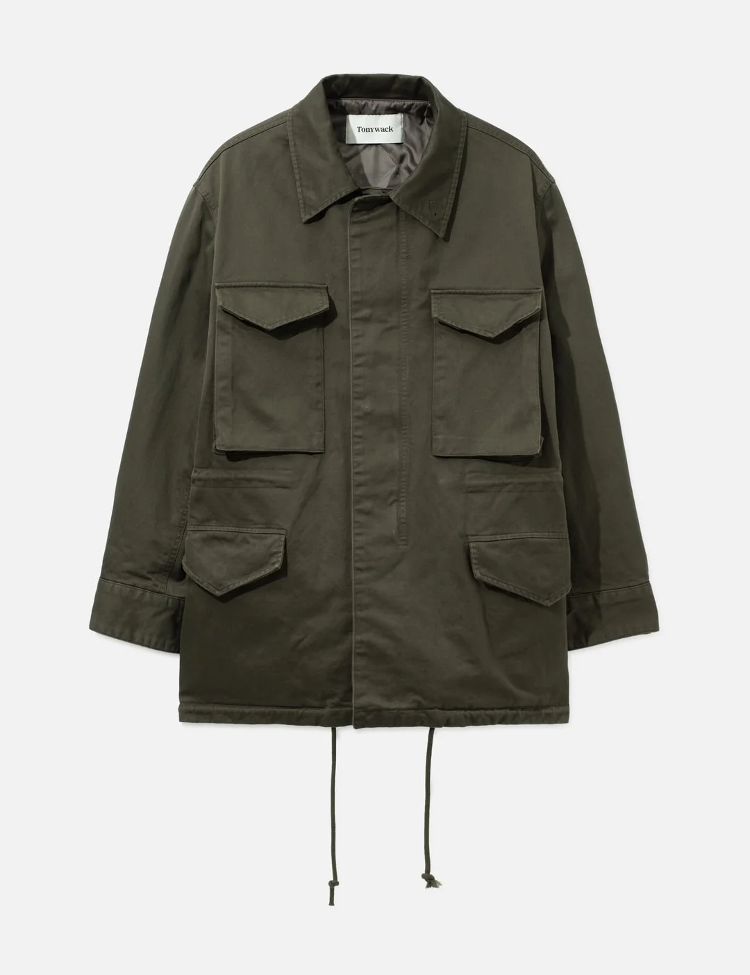 GARMENT WASHED COTTON FIELD JACKET - 1