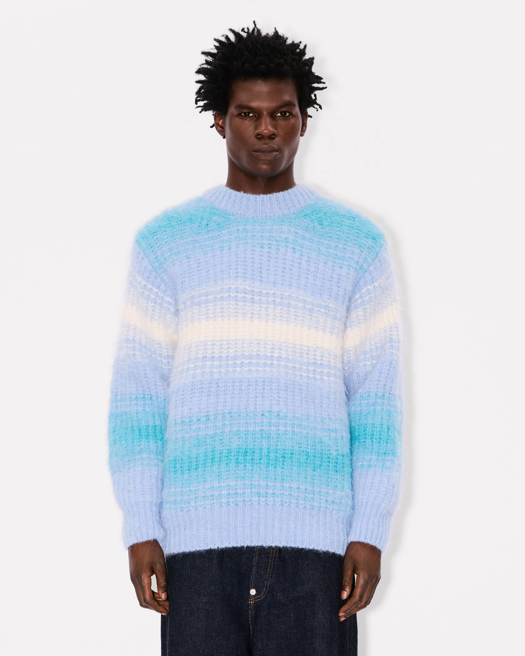'KENZO Speed Stripe' jumper in mixed alpaca wool - 3