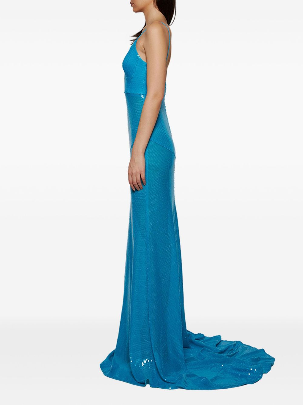 sequin-embellished gown - 3