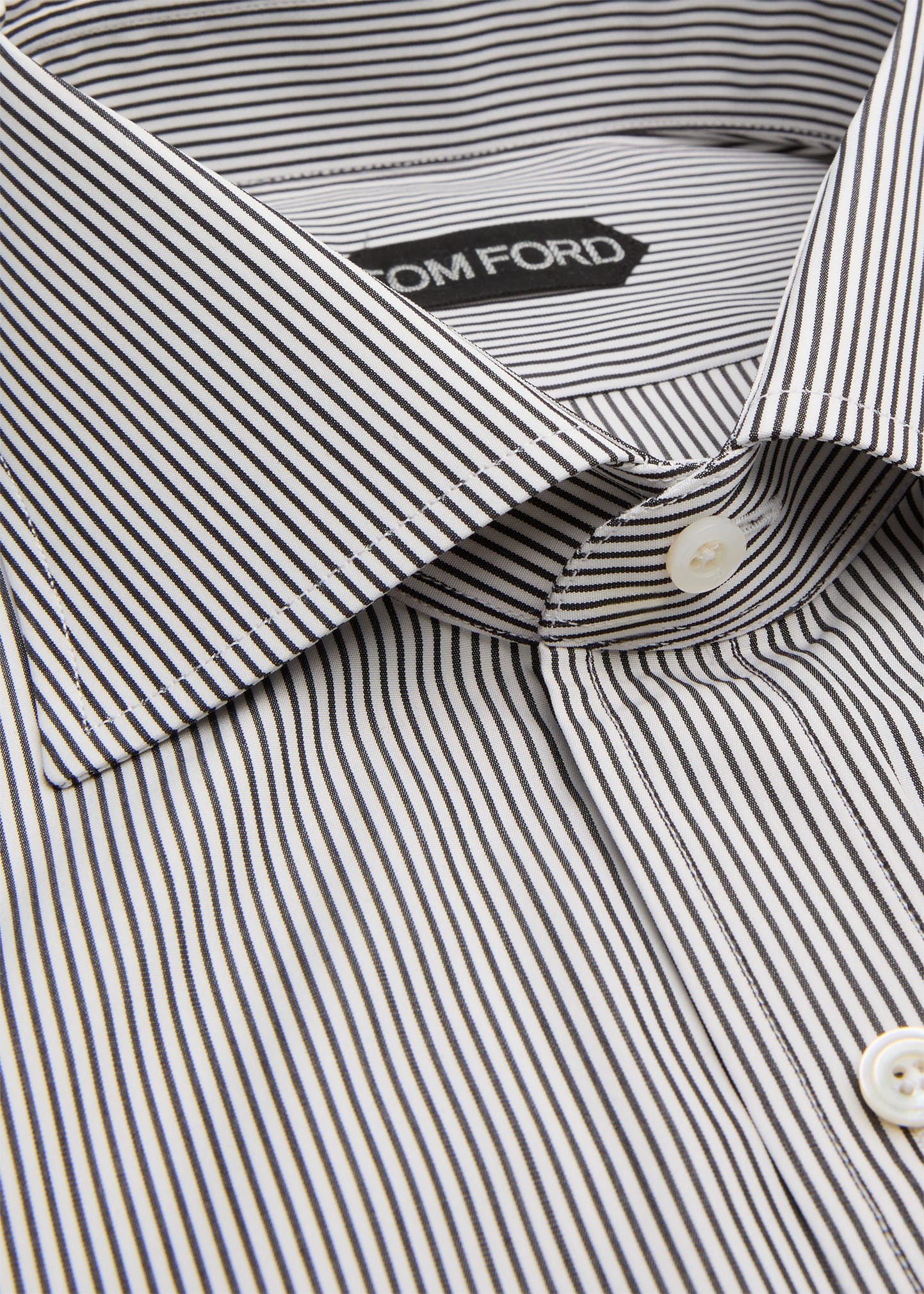 Men's Cotton Pinstripe Dress Shirt - 2