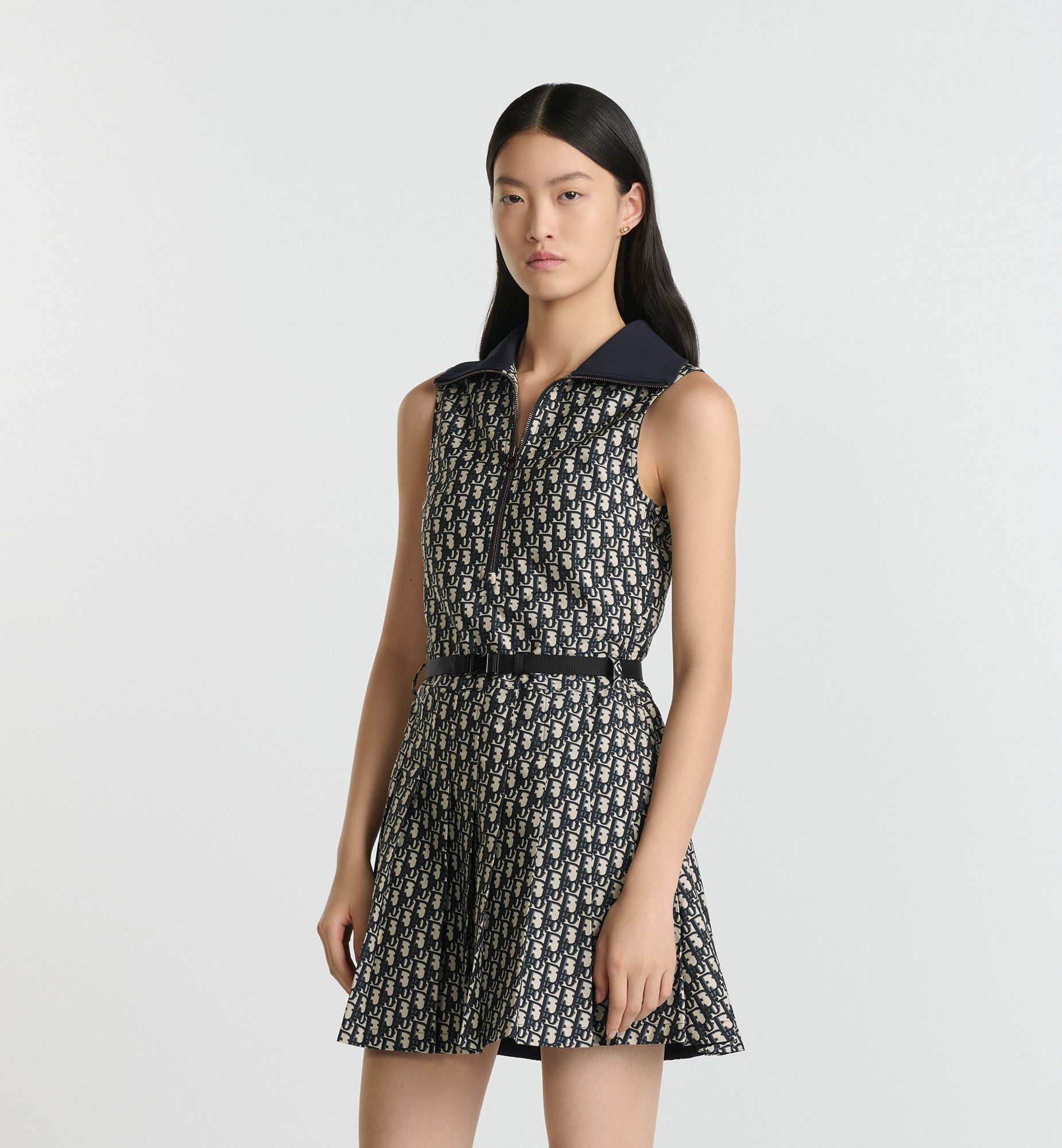 Pleated Short Dress - 3