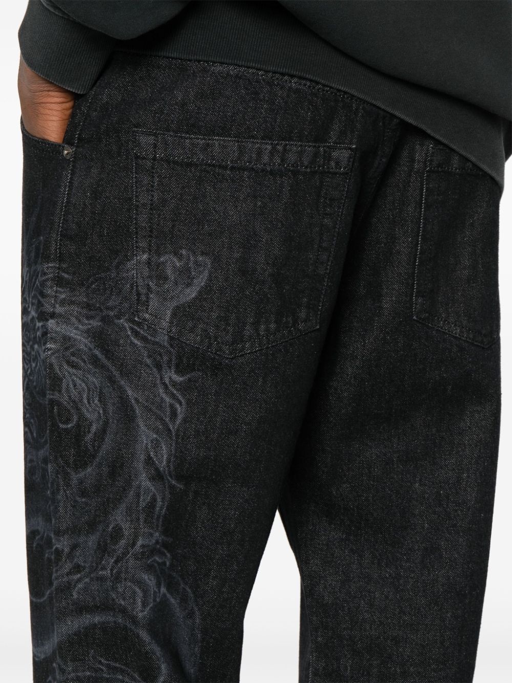 mid-rise straight-leg jeans - 5