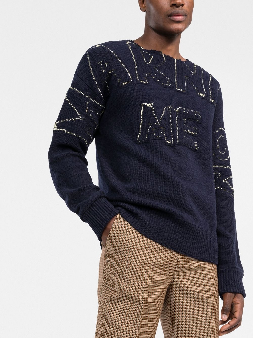 logo-embroidered jumper - 3