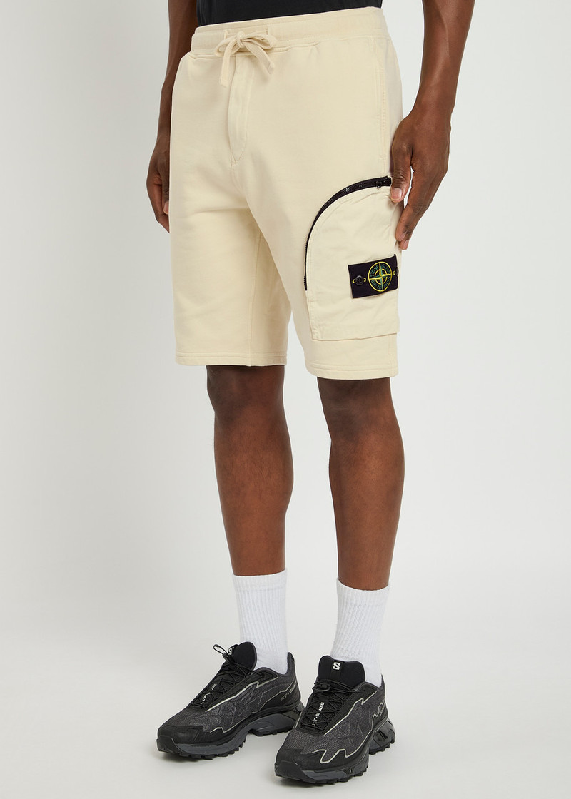 Stone Island Stone Island Logo Cotton Shorts outlook