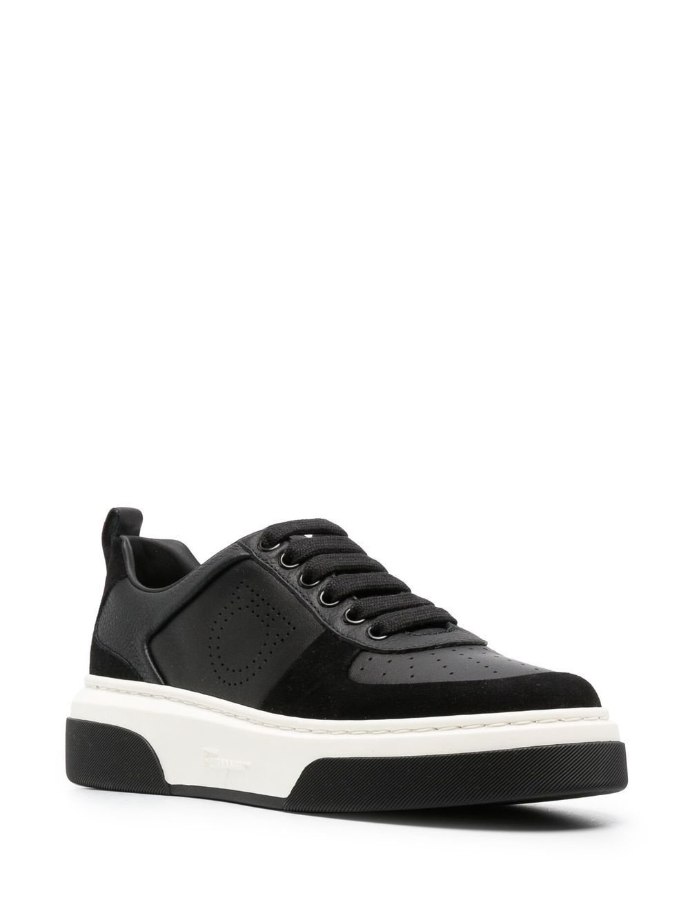 Gancini two-tone sneakers - 2