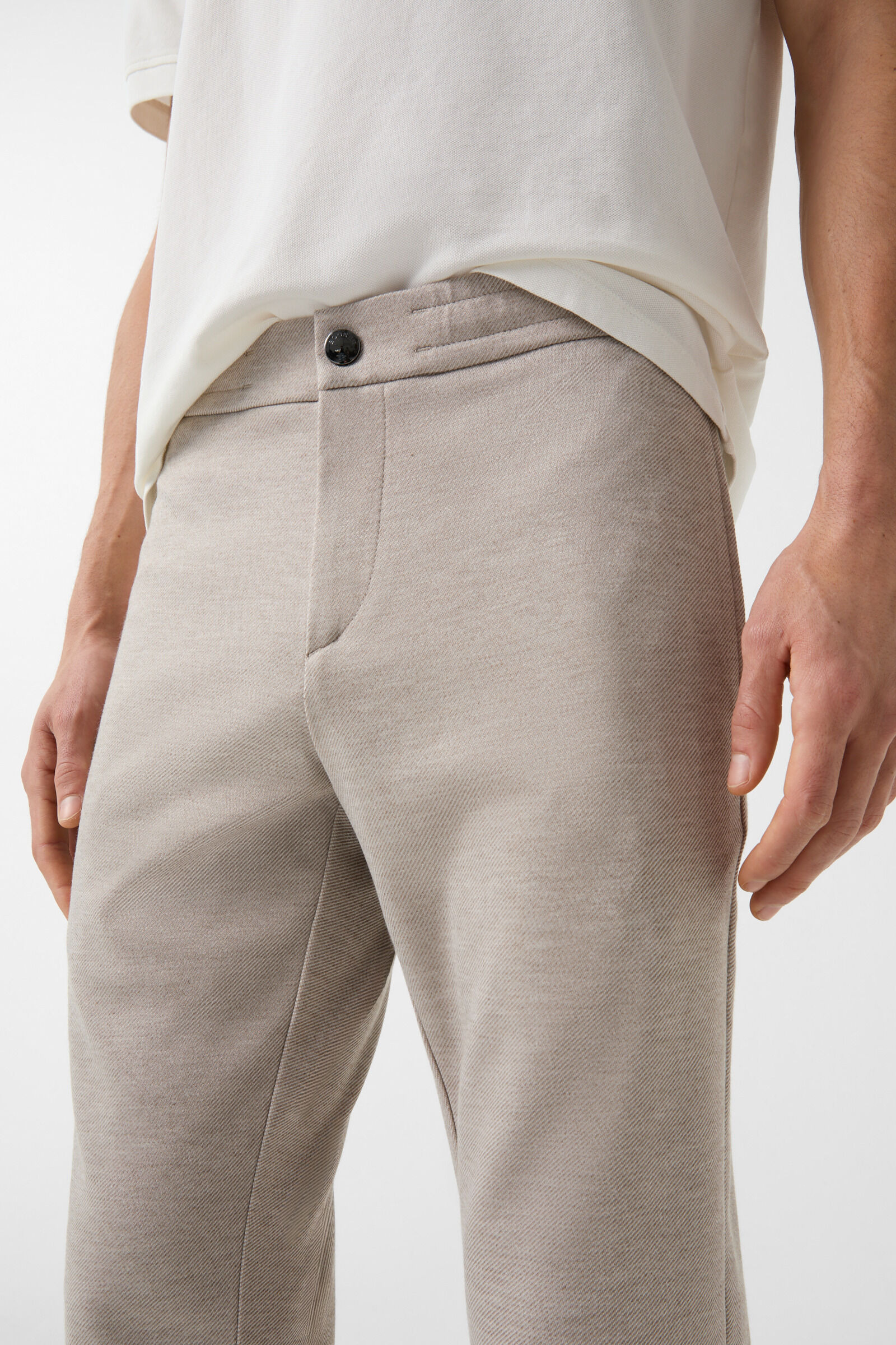 Twill trousers Riley Active in Beige - 5