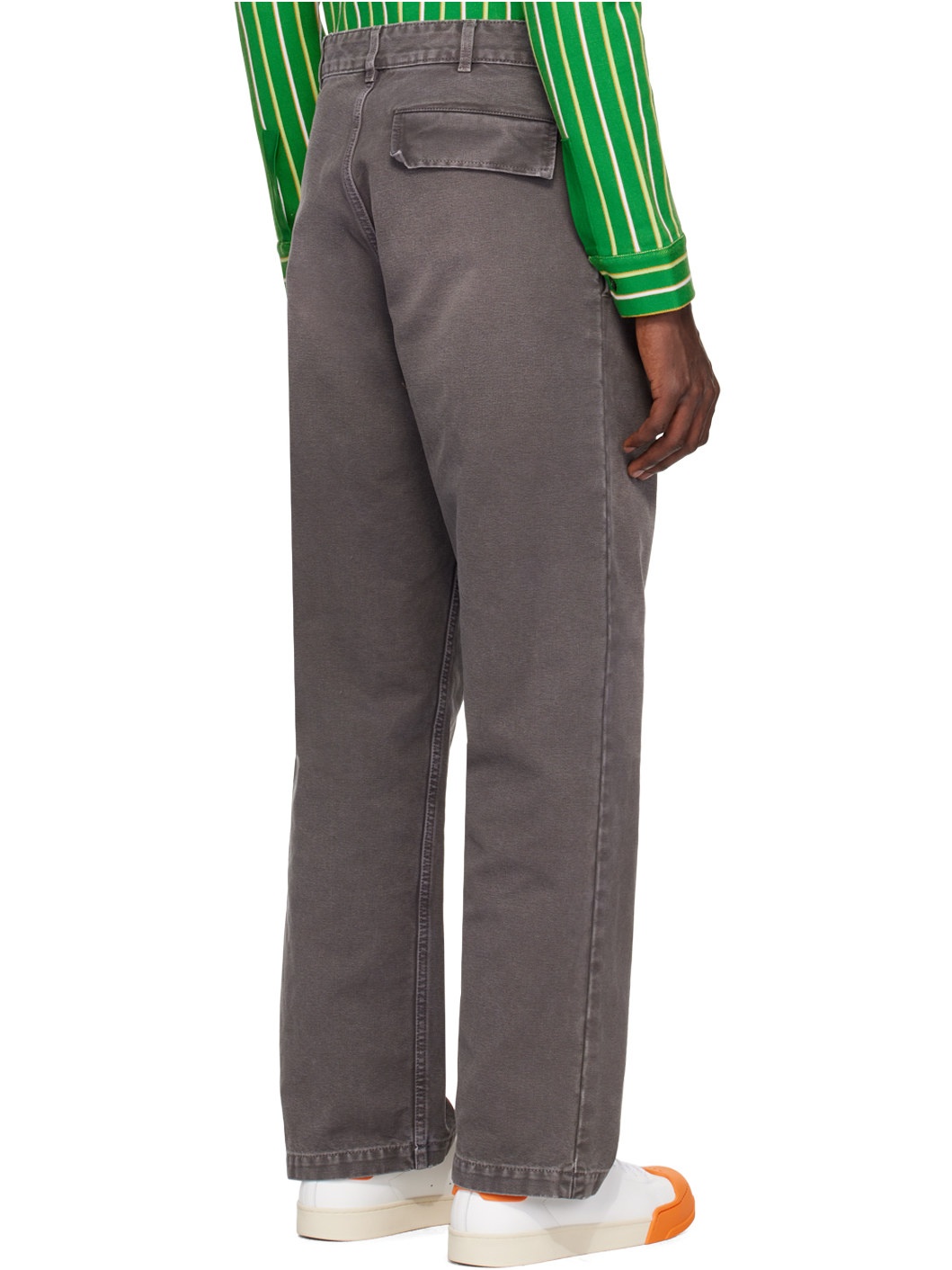 Gray Faded Cargo Pants - 3
