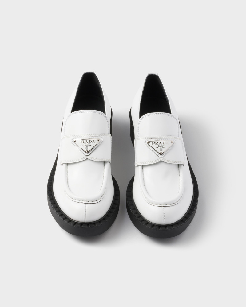Chocolate brushed leather loafers 4