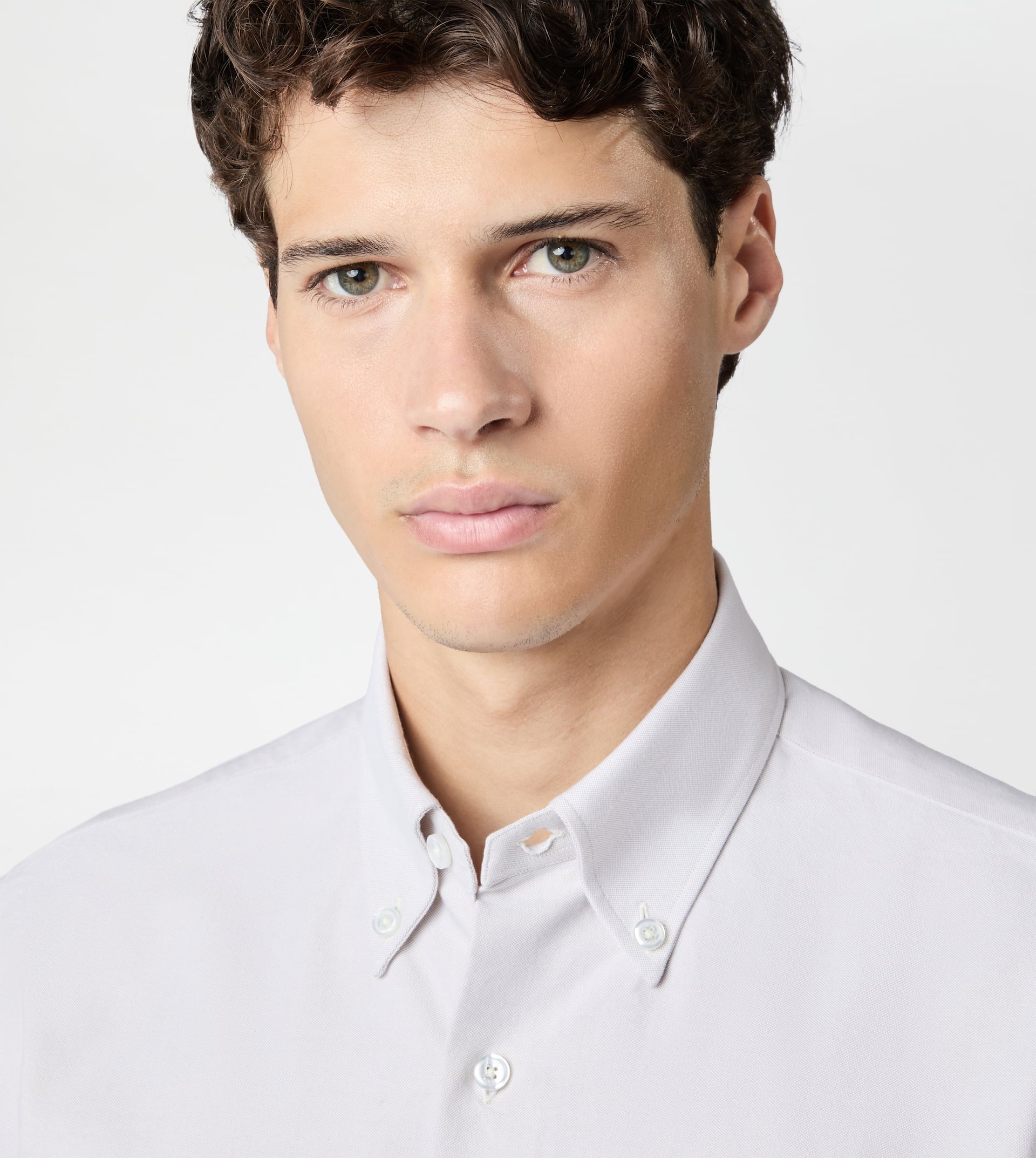 SHIRT IN COTTON - BURGUNDY - 2