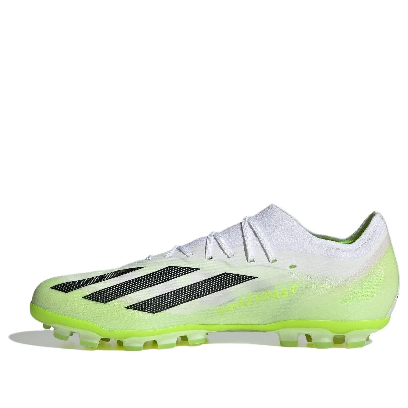 adidas X Crazyfast.1 Artificial Grass Cleats 'Cloud White Solar Green' IF0161 - 1