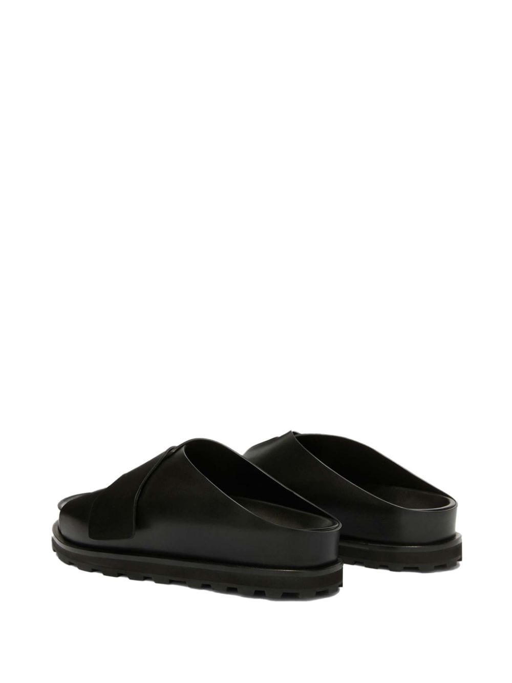 slip-on leather slides - 3