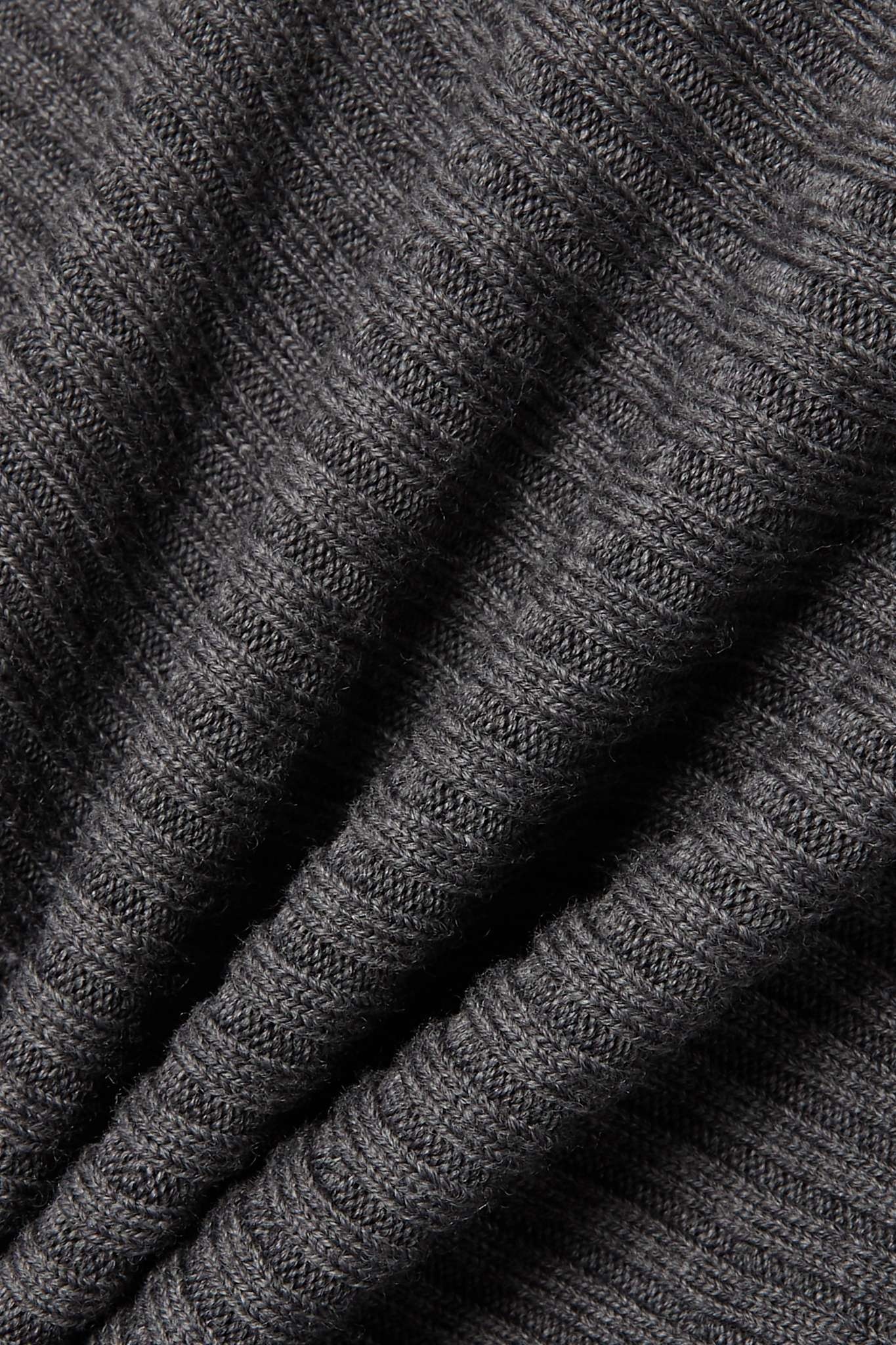 Ribbed wool-blend mini skirt - 5