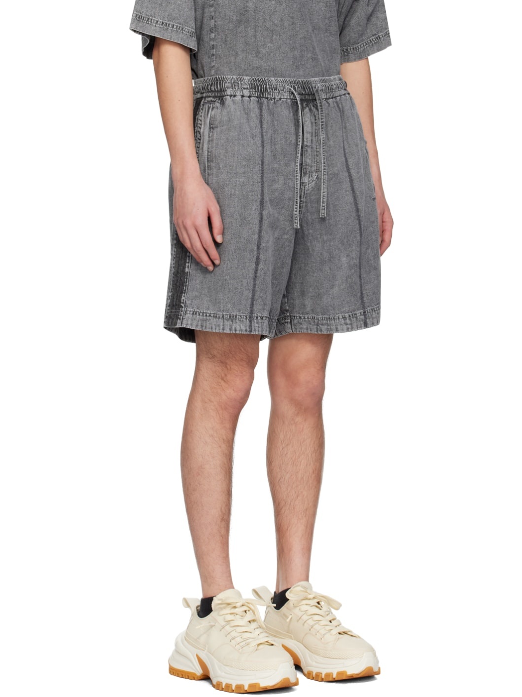 Gray Faded Shorts - 2