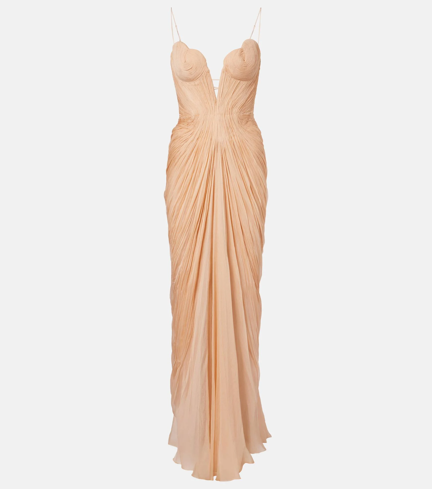 Cecilia draped silk gown - 1