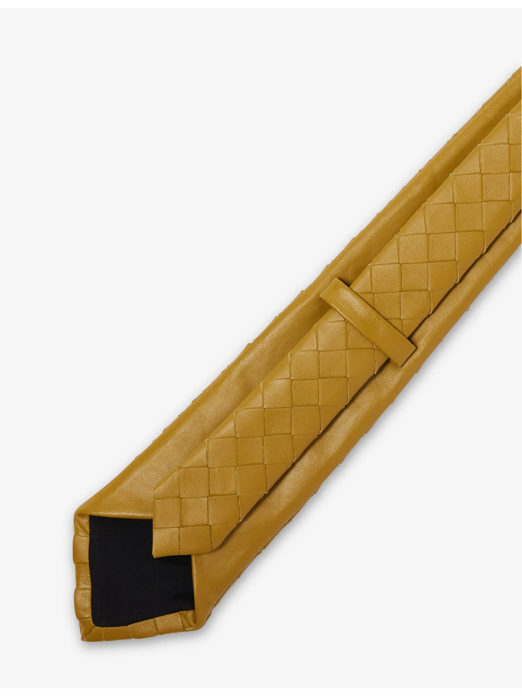 Intrecciato Leather Tie - 3