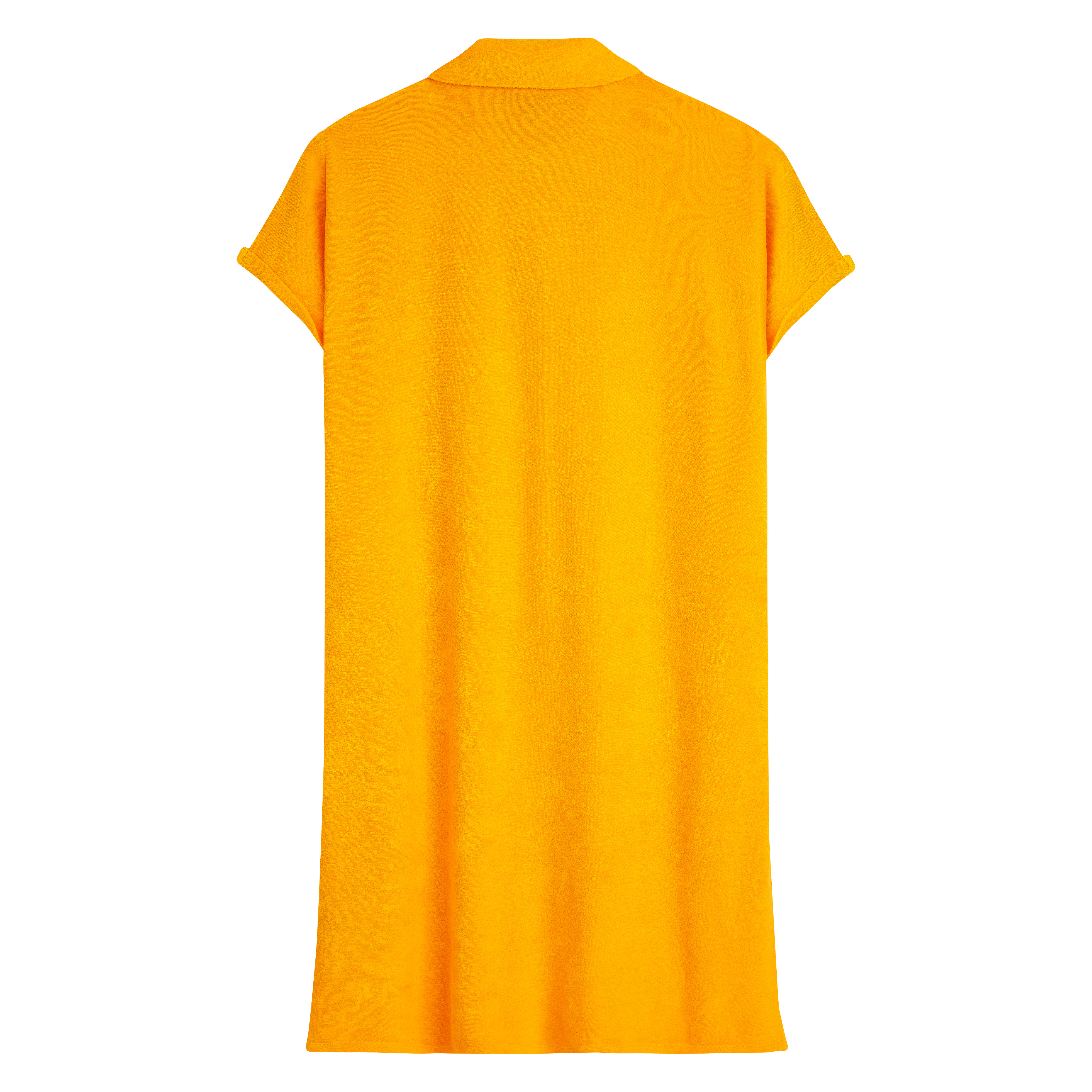 Women Terry Polo Dress Solid - 2