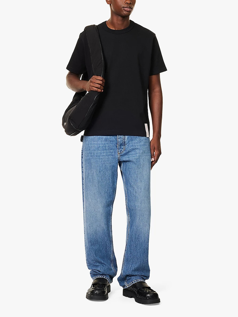 Bottega Veneta Crewneck brand-trim relaxed-fit cotton-jersey T-shirt outlook