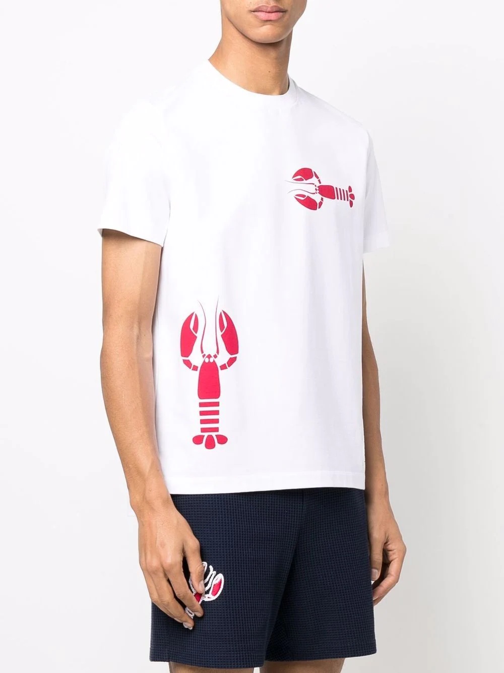 lobster-print round-neck T-shirt - 3