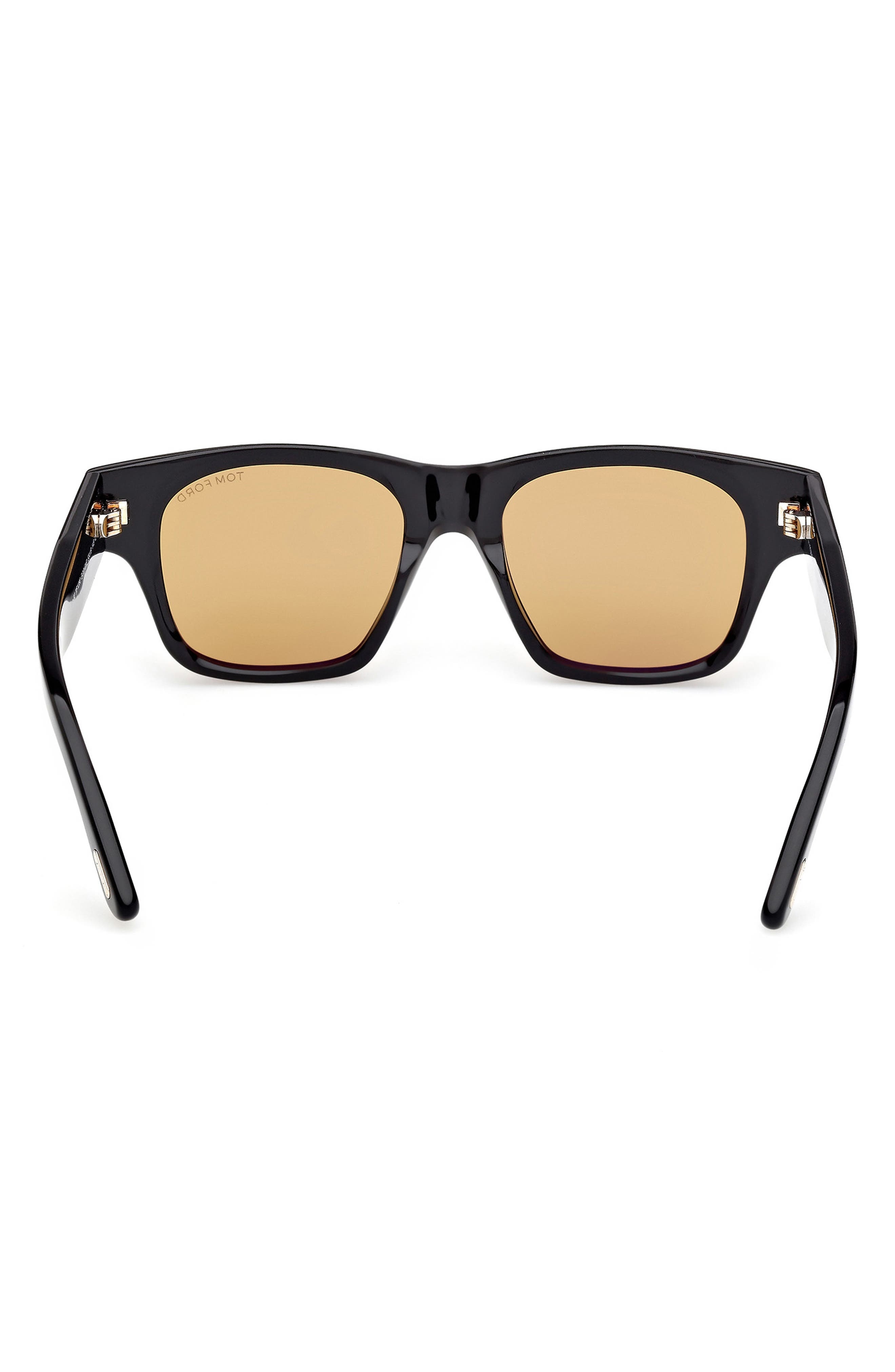 TOM FORD 53mm Square Sunglasses in Shiny Black Eco /Vicuna at Nordstrom - 5