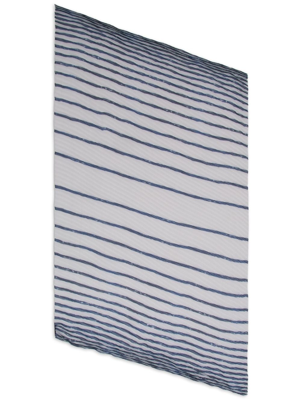 striped sheer-finish scarf - 1