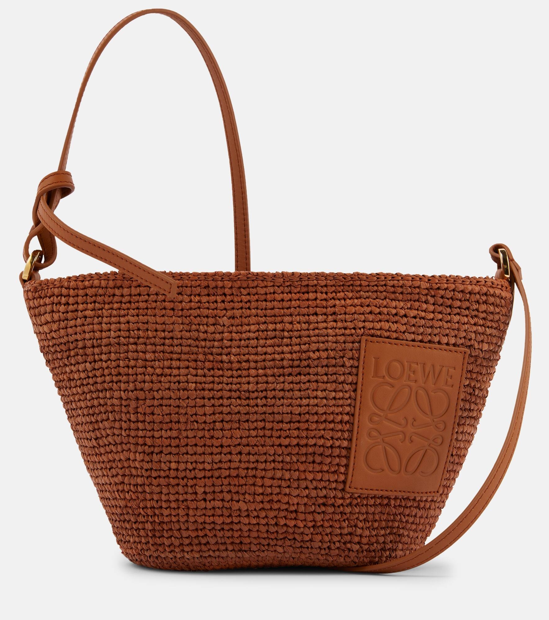 Slit Small raffia crossbody bag - 1