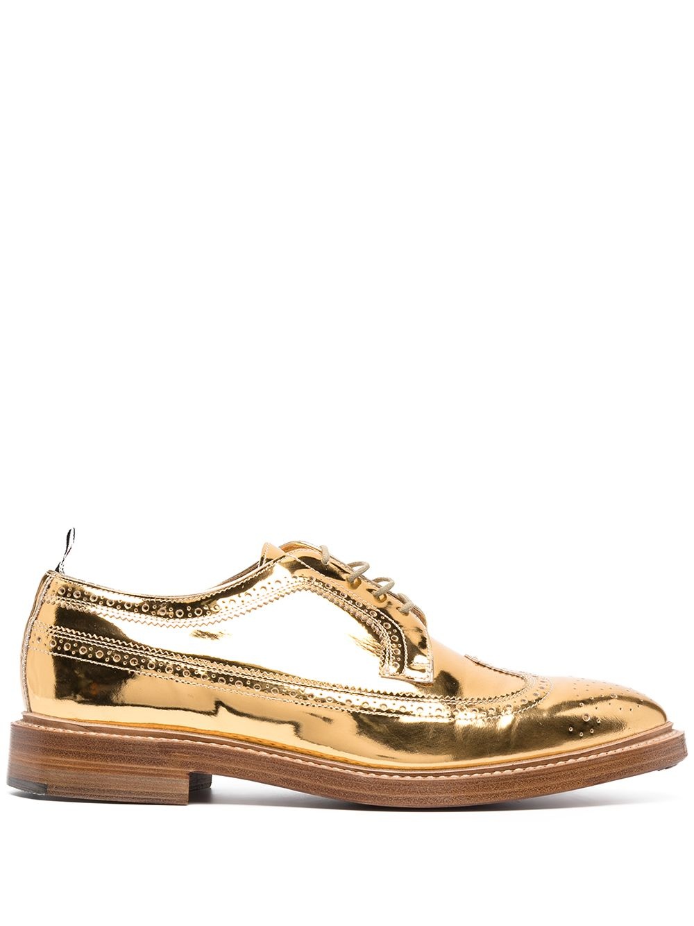 metallic longwing brogues - 1