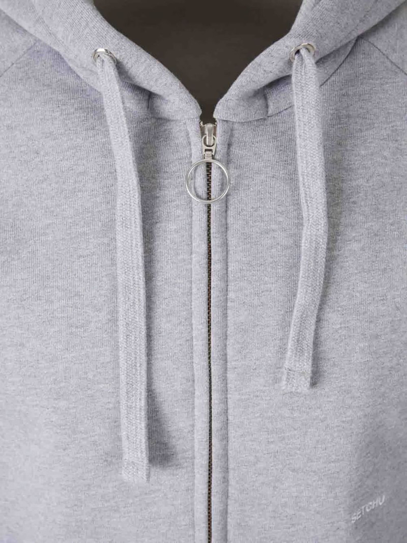 embroidered-logo hoodie 3