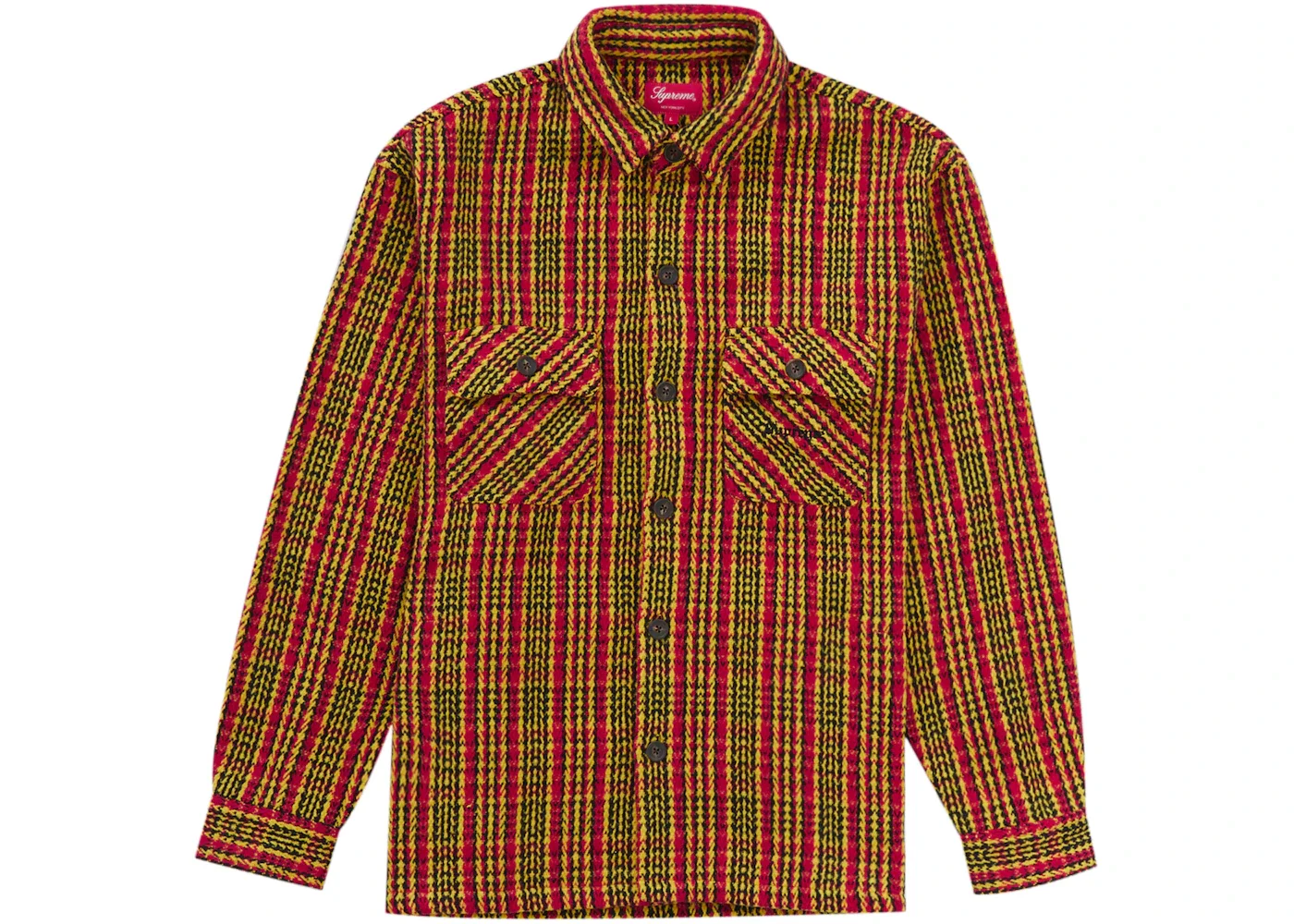 Supreme Heavy Flannel Shirt Gold - 1