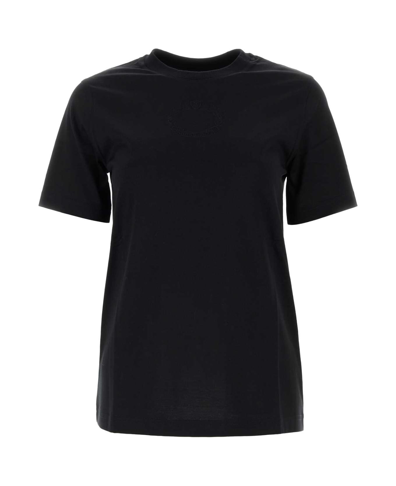 Black Cotton T-shirt - 1