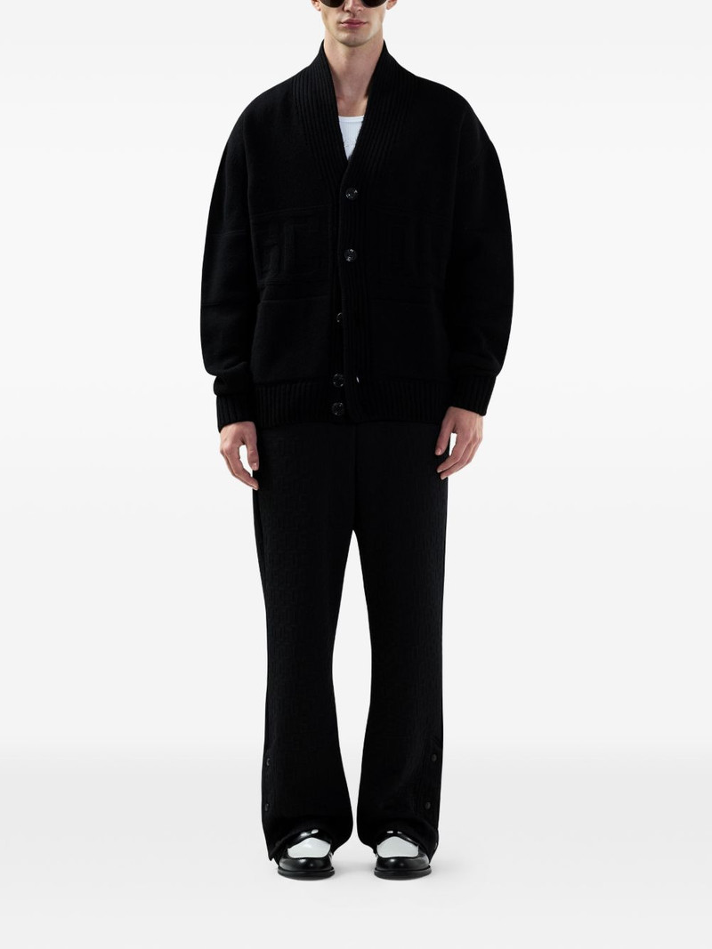 GCDS shawl-collar buttoned cardigan outlook