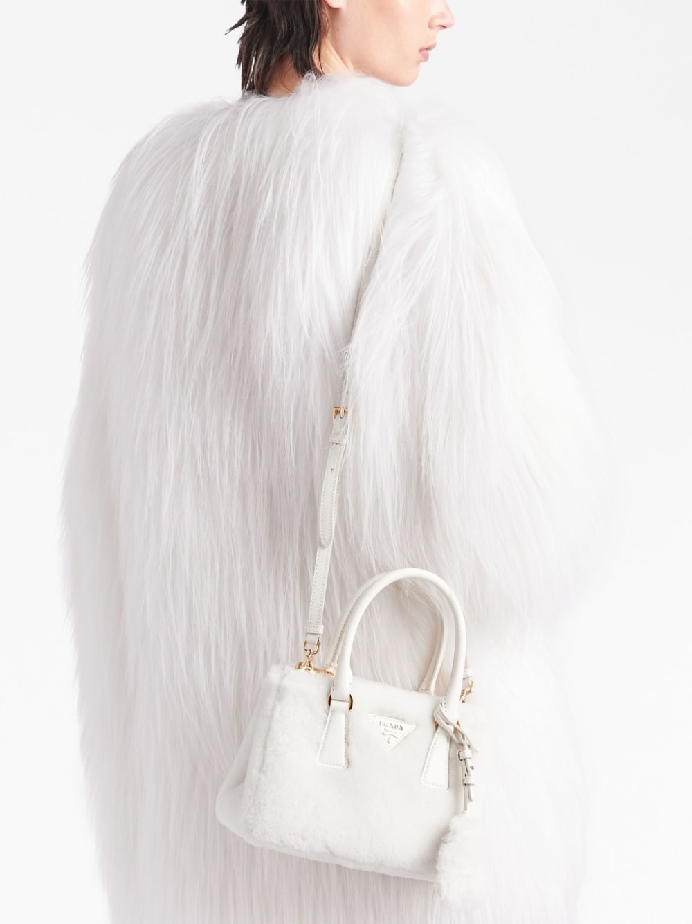 Galleria shearling tote bag - 3