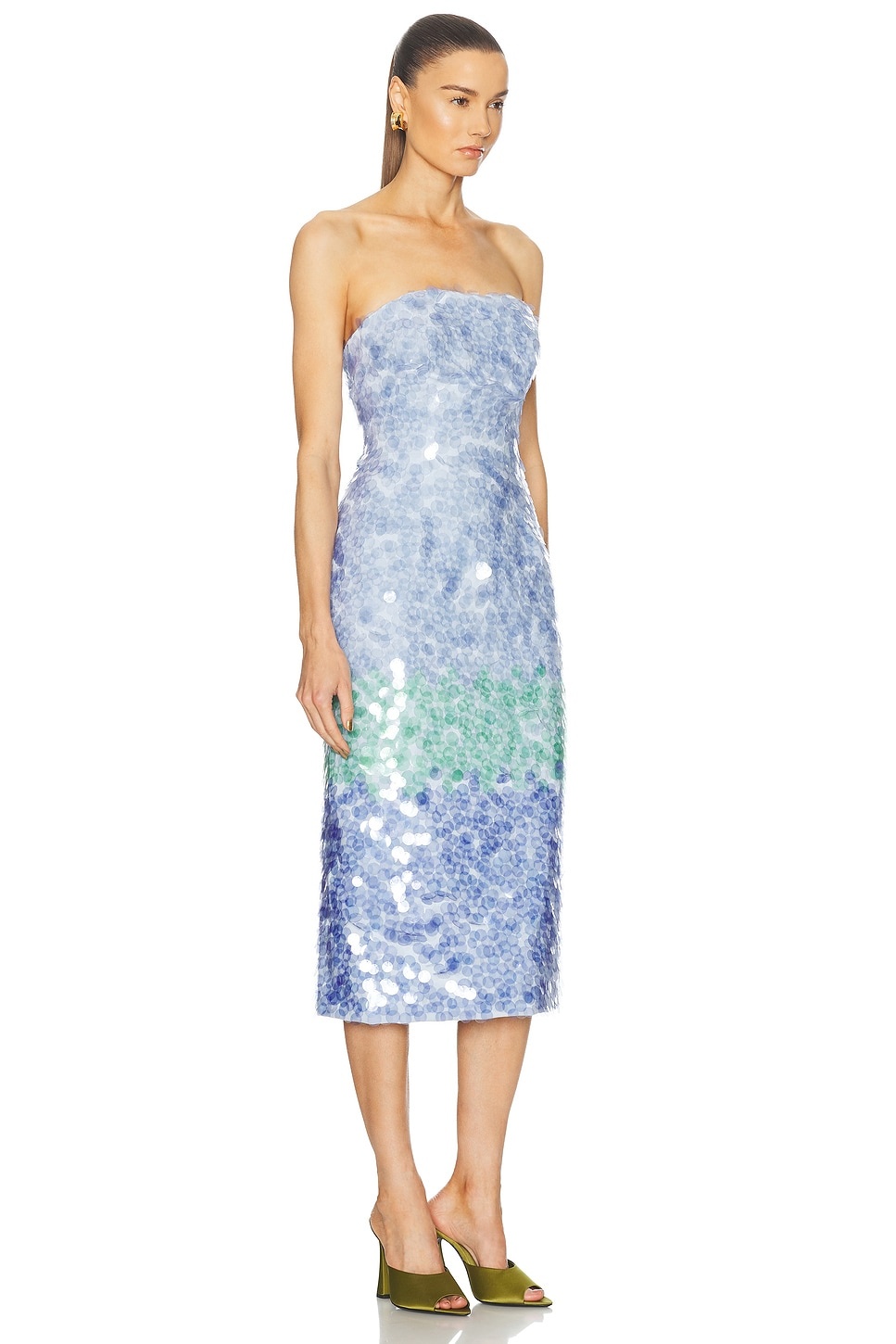 Strapless Midi Dress - 2