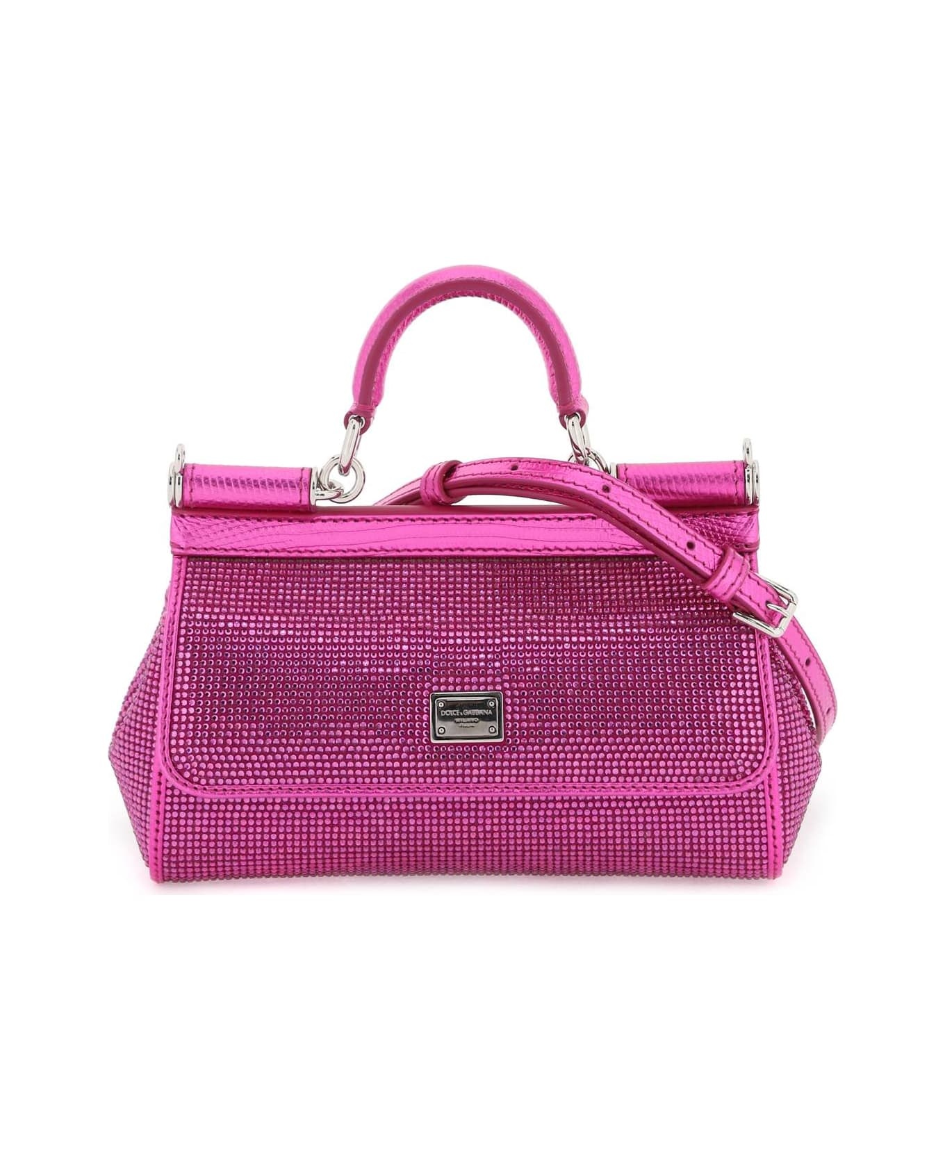 Sicily Satin Bag With Rhinestones - 1