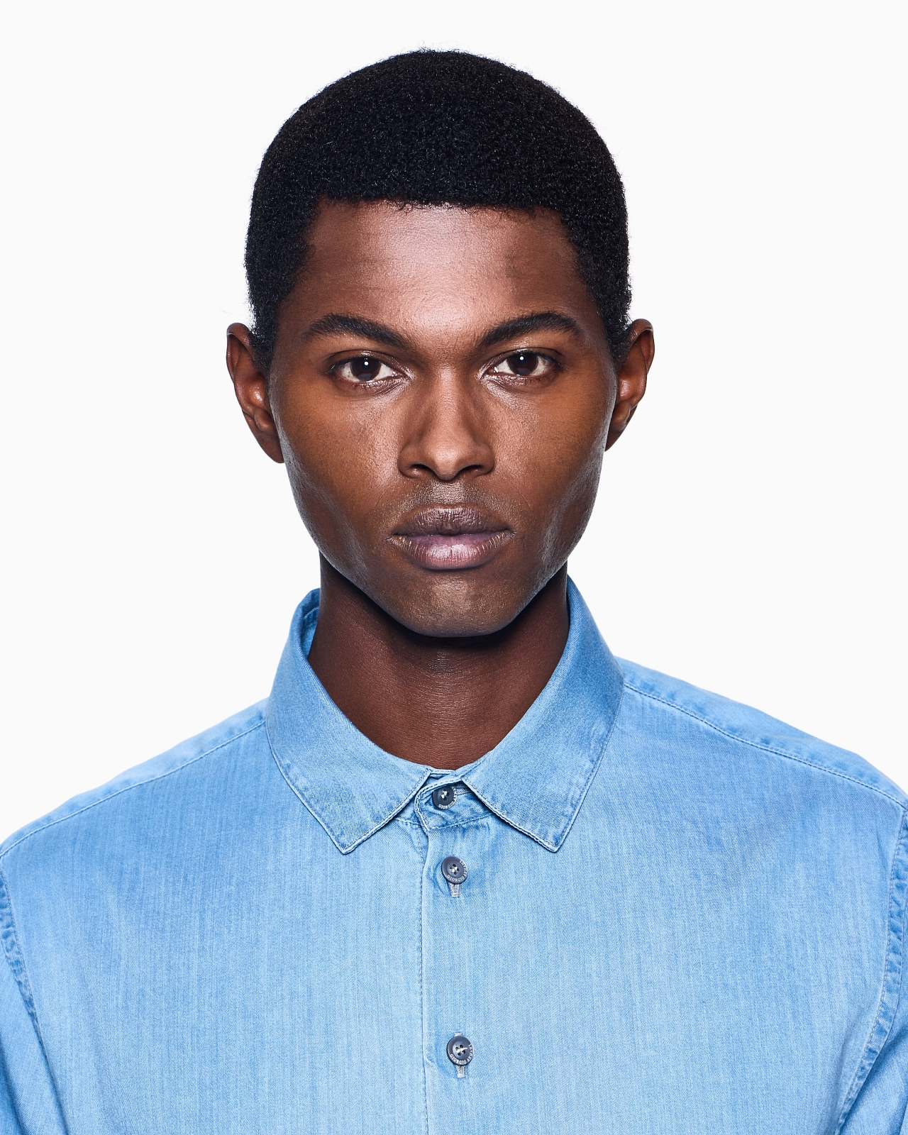 REGULAR-FIT SHIRT IN COTTON DENIM - 5