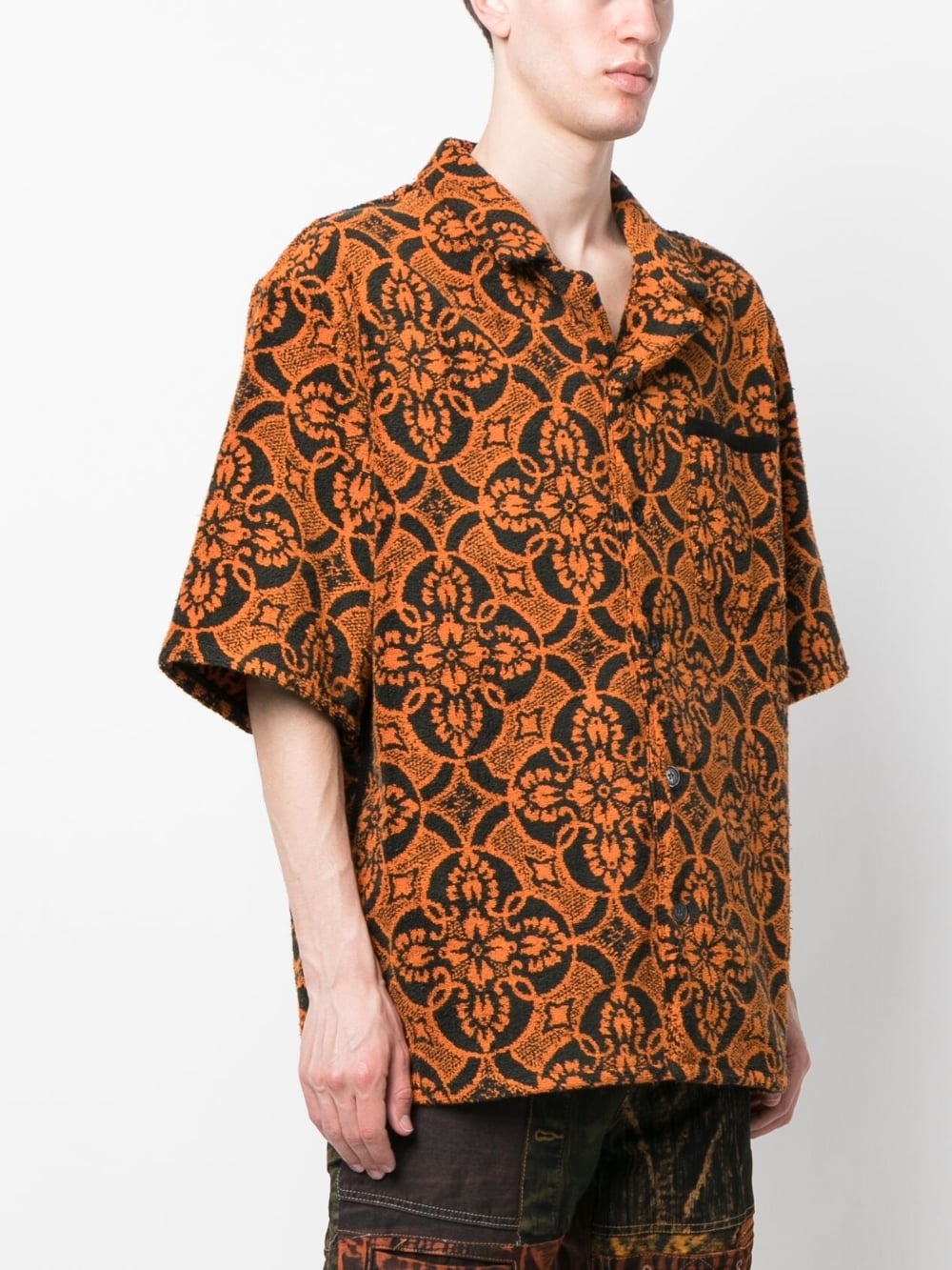 Oriental Towel-print.short-sleeve shirt - 3